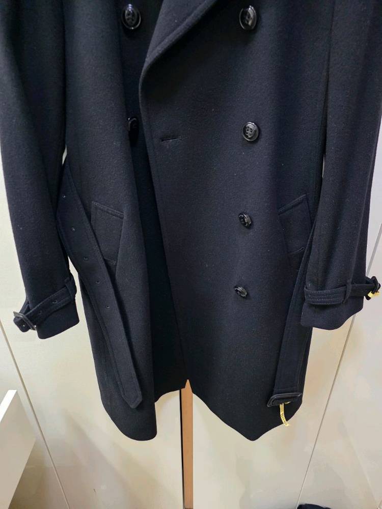 버버리 정품 울캐시미어 더블코트--2