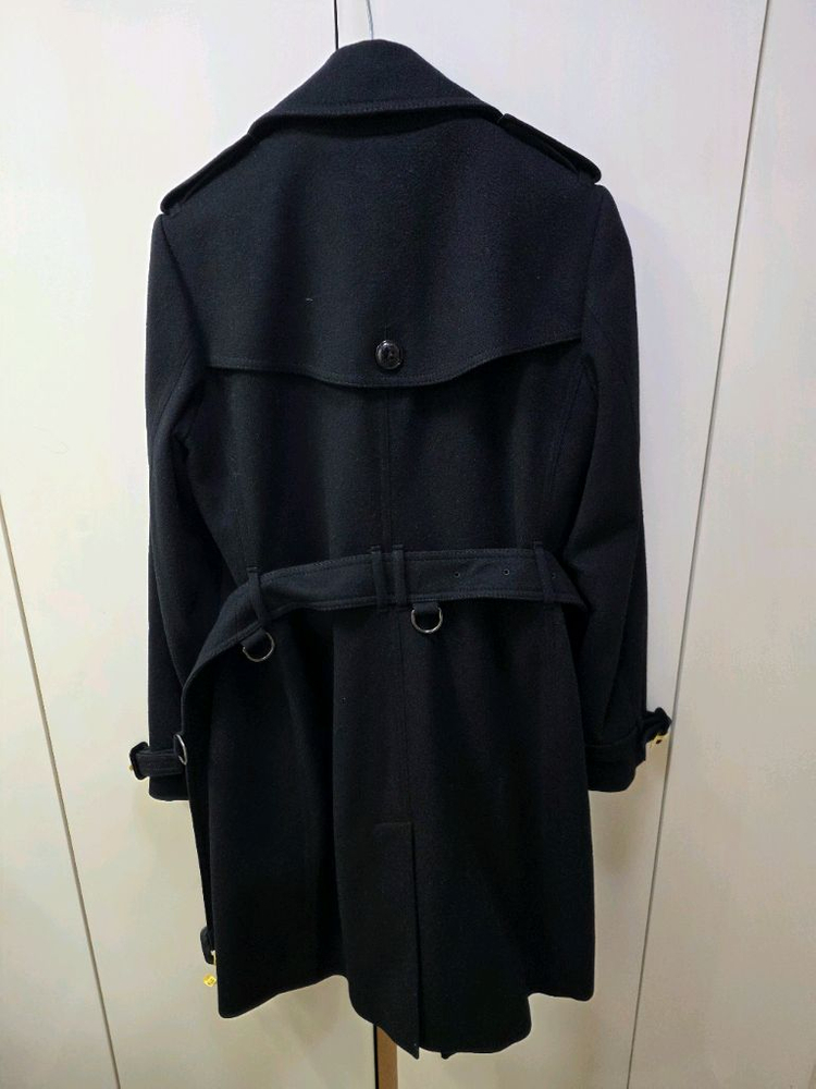 버버리 정품 울캐시미어 더블코트--3