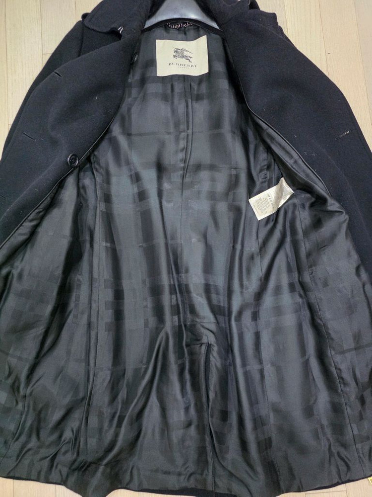 버버리 정품 울캐시미어 더블코트--4