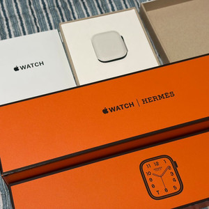 (리퍼 미사용) 애플워치8 에르메스 45mm 블랙 스틸 애케플 셀룰러 판매