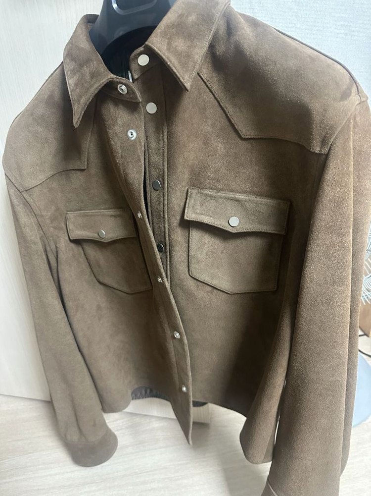 토니웩 25ss 스웨이드 크롭 셔켓 사이즈 L 새상품--1