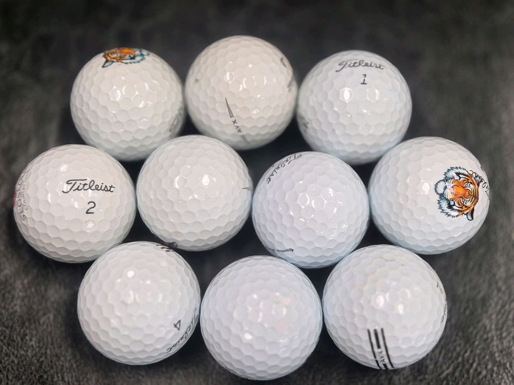 무배 타이틀리스트 3피스 A-급 인쇄 30개 로스트볼--1