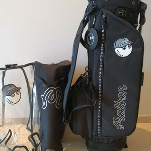 국내당일발송 말본골프백 캐디백 슬림라이트 블랙