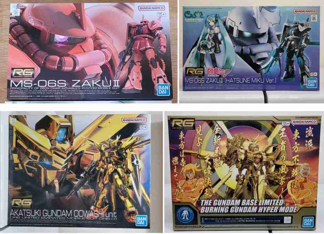반다이 건담 RG 퍼스트건담2.0,유니콘건담,갓건담,사자비,뉴건담,에반게리온,지옹,자쿠등 팝니다--6