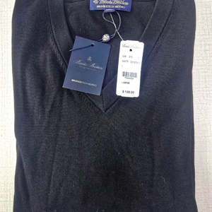 새제품 브룩스 브라더스 브이넥 메리노울 니트 스웨터