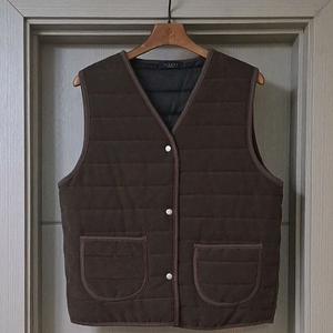 스웨이드누빔조끼