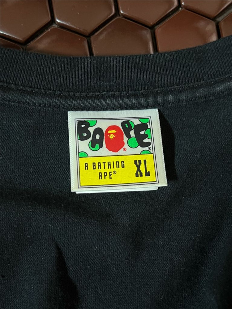 베이프 샤크 블랙 긴팔 티셔츠 XL--2