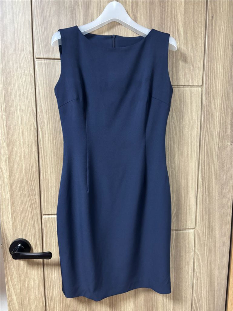 으네드레스 보트넥 원피스 네이비 아나운서--1