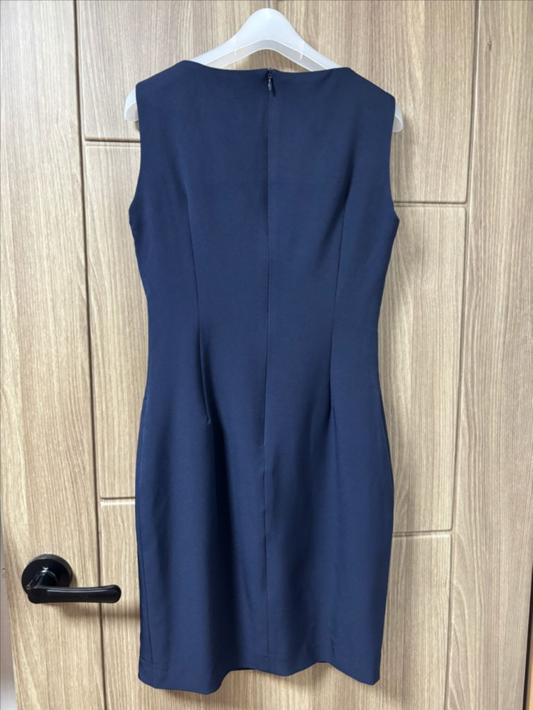 으네드레스 보트넥 원피스 네이비 아나운서--2
