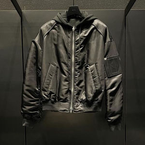 준지 후드 디테처블 MA-1 점퍼 블랙 48사이즈 (22SS)