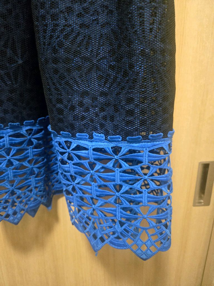 maje 마쥬블랙&블루 레이스 스커트 이미지