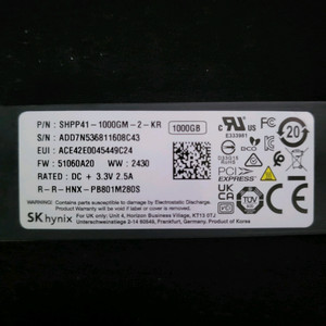 SK하이닉스 platinum P41 M.2 NVMe SSD 1TB