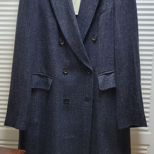 [새상품] 롱 코트, 짙은 네이비, 66