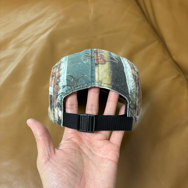 슈프림 캠프캡 모자 박스로고 스트로베리--6