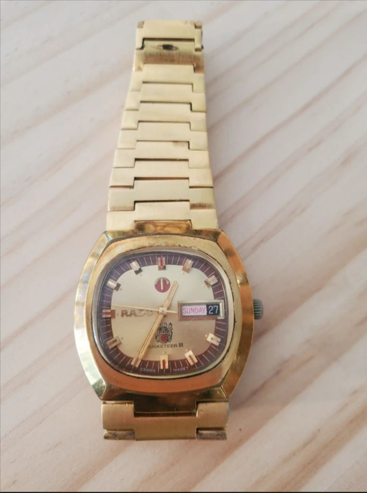 라도 머스킷티어 빈티지 골드 시계--1