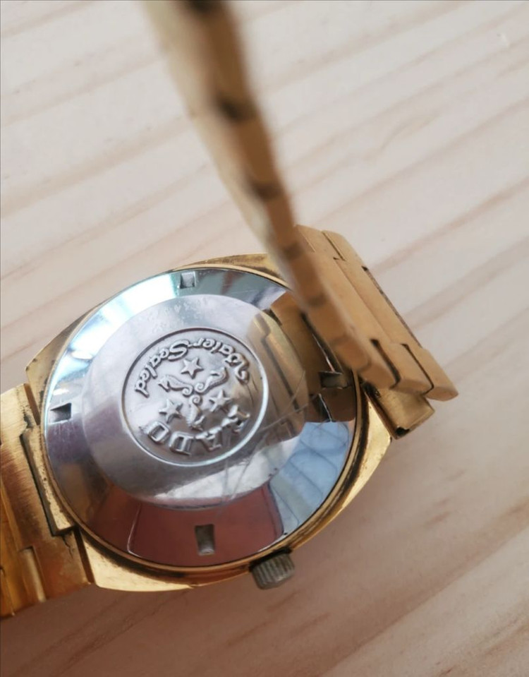 라도 머스킷티어 빈티지 골드 시계--2