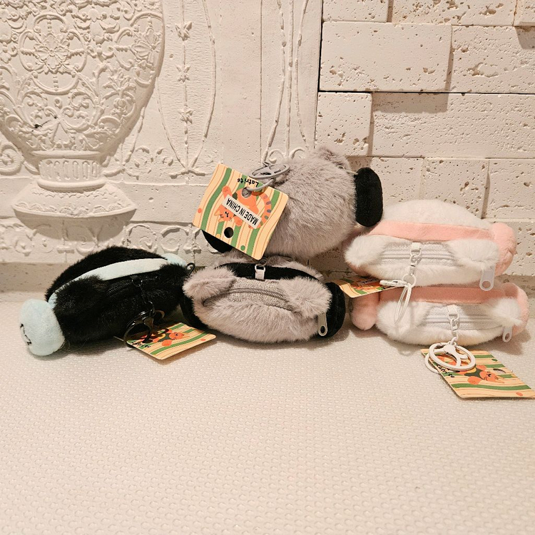 고양이 인형 파우치 미니 동전지갑 키링 가방고리 인형--1