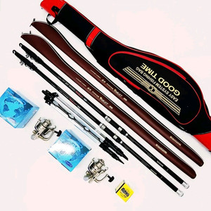 카본원투낚시대,서프대450 2대+6000번릴2대+릴줄+받침대+가방