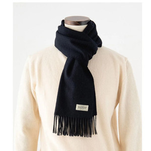 와일드브릭스 캐시미어 블렌드 머플러 네이비