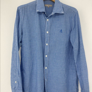 빈폴 깅엄 체크 셔츠 M