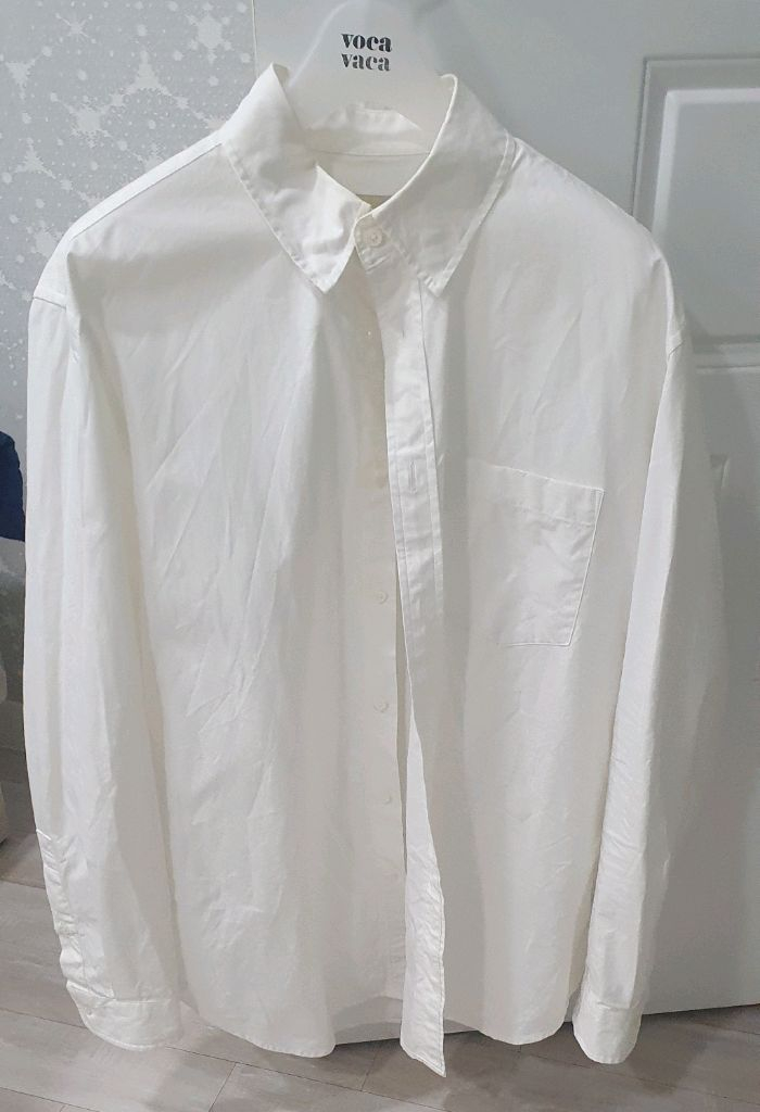 포터리 옥스포드 버튼다운 셔츠 화이트 2--2