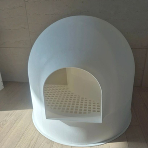 돔형 고양이 화장실.캣타워 화이트