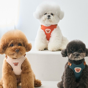 강아지 하네스+리드줄 스몰 새상품 이미지