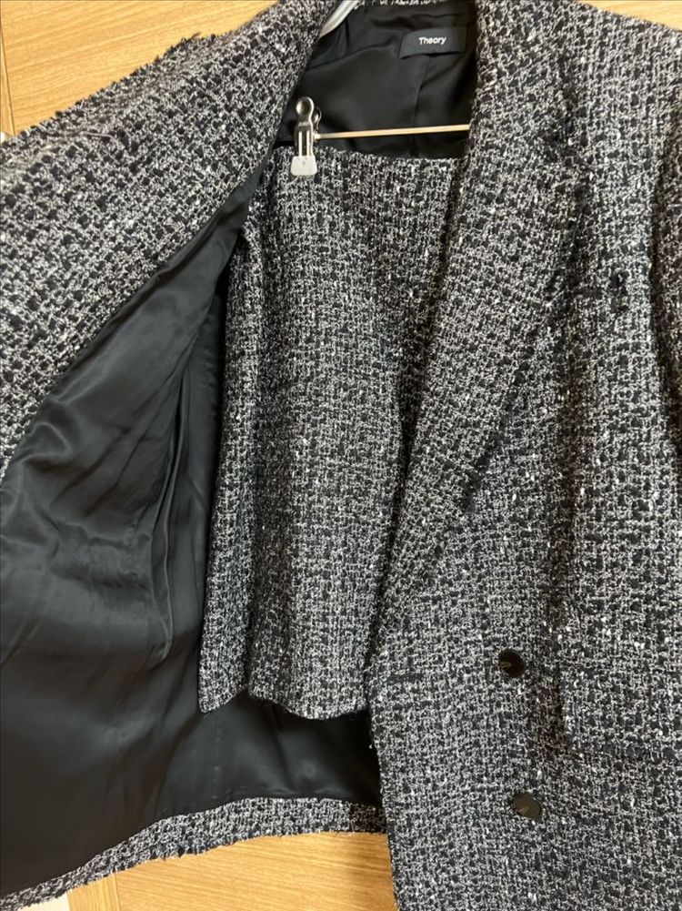띠어리 트위드 세트 theory--1