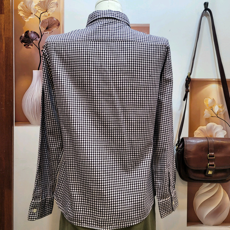 라코스테 일본판 체크 셔츠--6