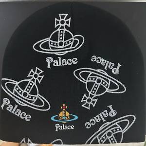 팔라스x비비안웨스트우드 콜라보 블랙 비니 모자