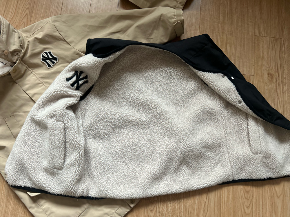 5벌 MLB 키즈 뉴욕 양키스 야구점퍼+뽀글이조끼 130--6