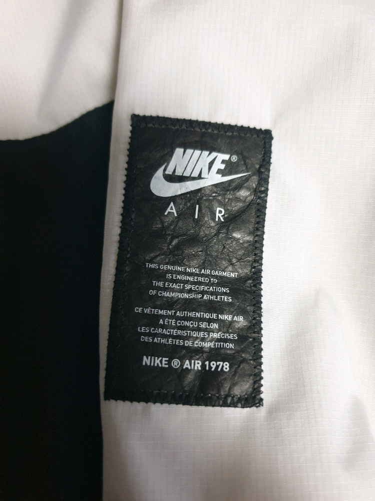 나이키 에어 우븐 하프집업 후드 아노락 검횐 (XXL)--2