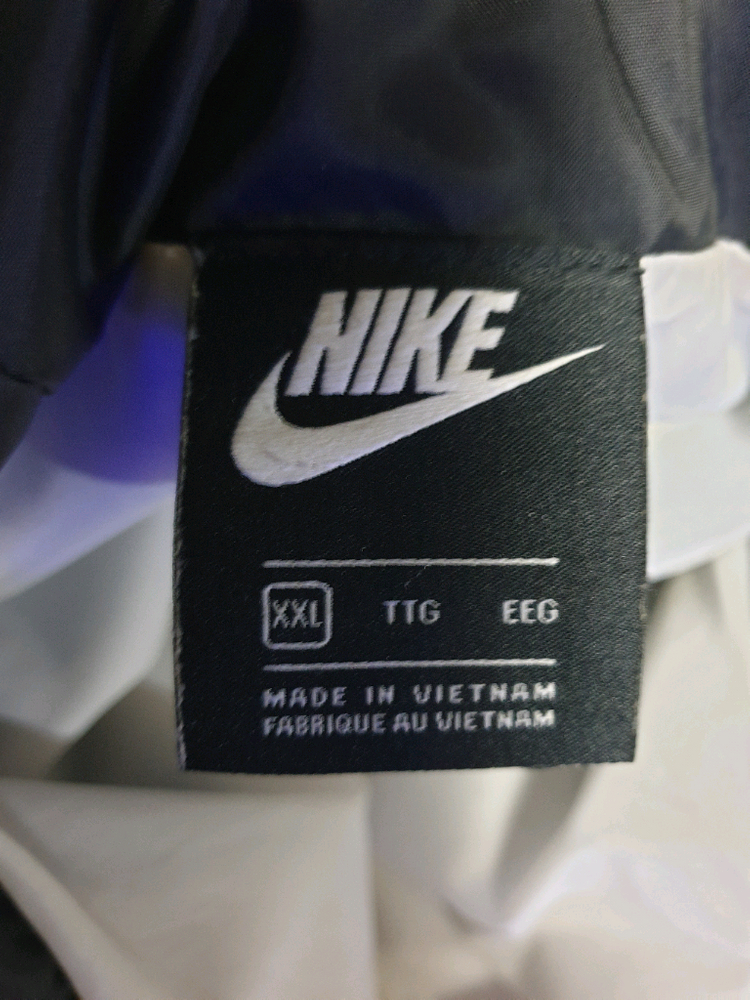 나이키 에어 우븐 하프집업 후드 아노락 검횐 (XXL)--3