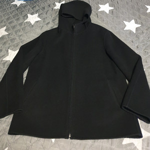 (희귀매물) 한섬 시스템 울 후드집업 블랙 (M)