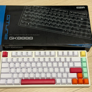 한성 무접점 키보드 GK888B 50g 풀 윤활 무각 키캡