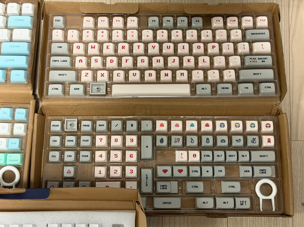 한성 무접점 키보드 GK888B 50g 풀 윤활 무각 키캡--6