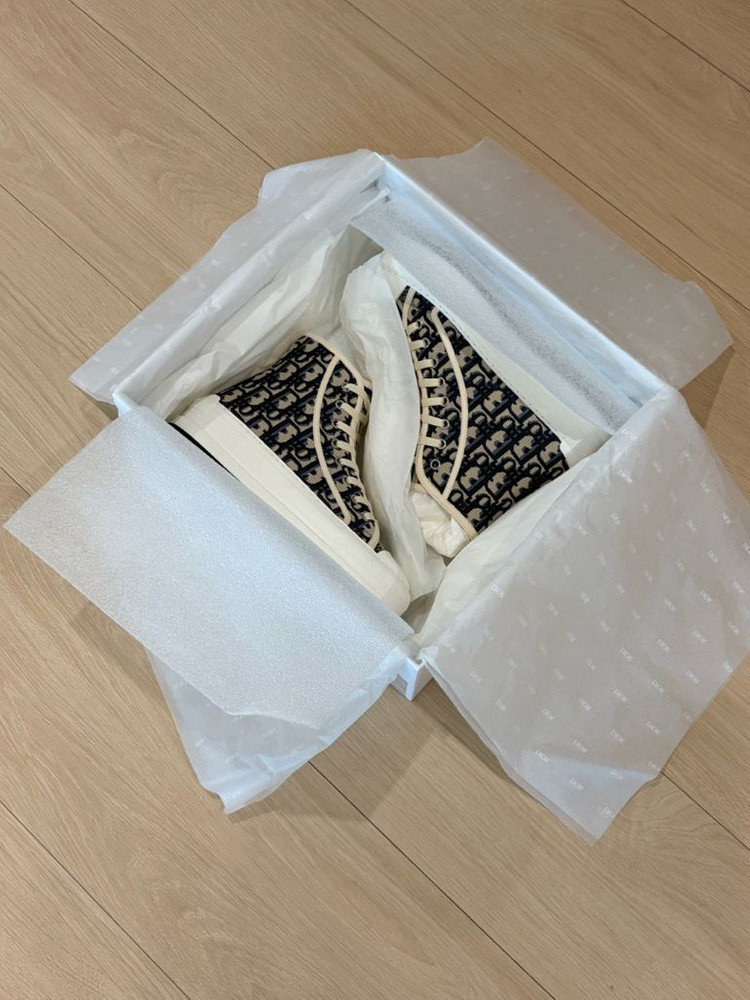 [새상품] 워크앤디올 오블리크 하이탑 플랫폼 스니커즈 이미지