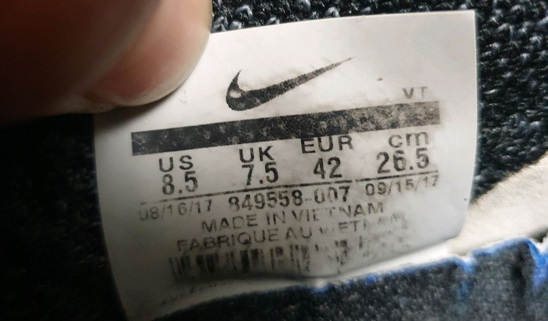 (2017s)나이키 에어 베이퍼맥스 플라이니트 블랙 다크그레이(265) 이미지