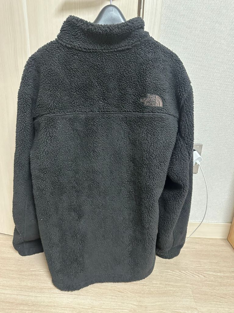 노스페이스 집업 후리스 기모 플리스 자켓 블랙--1