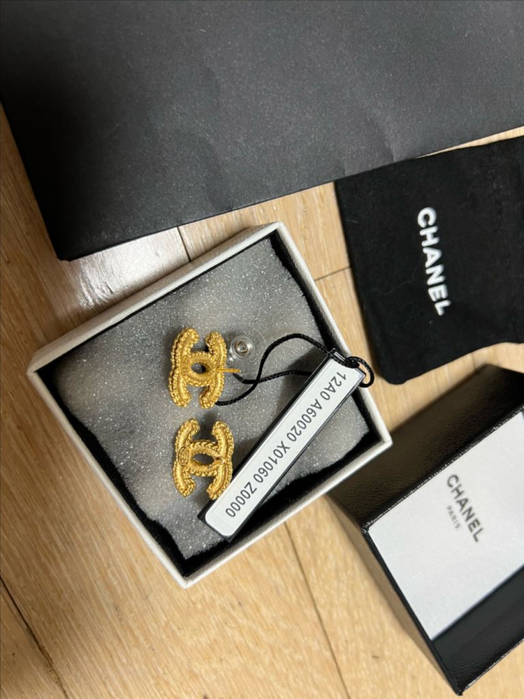 샤넬 cc 로고 기본 귀걸이 이어링 CHANEL--2