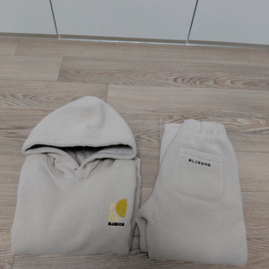 택포/상태좋음) 110-120 블루독 키즈 덤블 기모 상하 세트