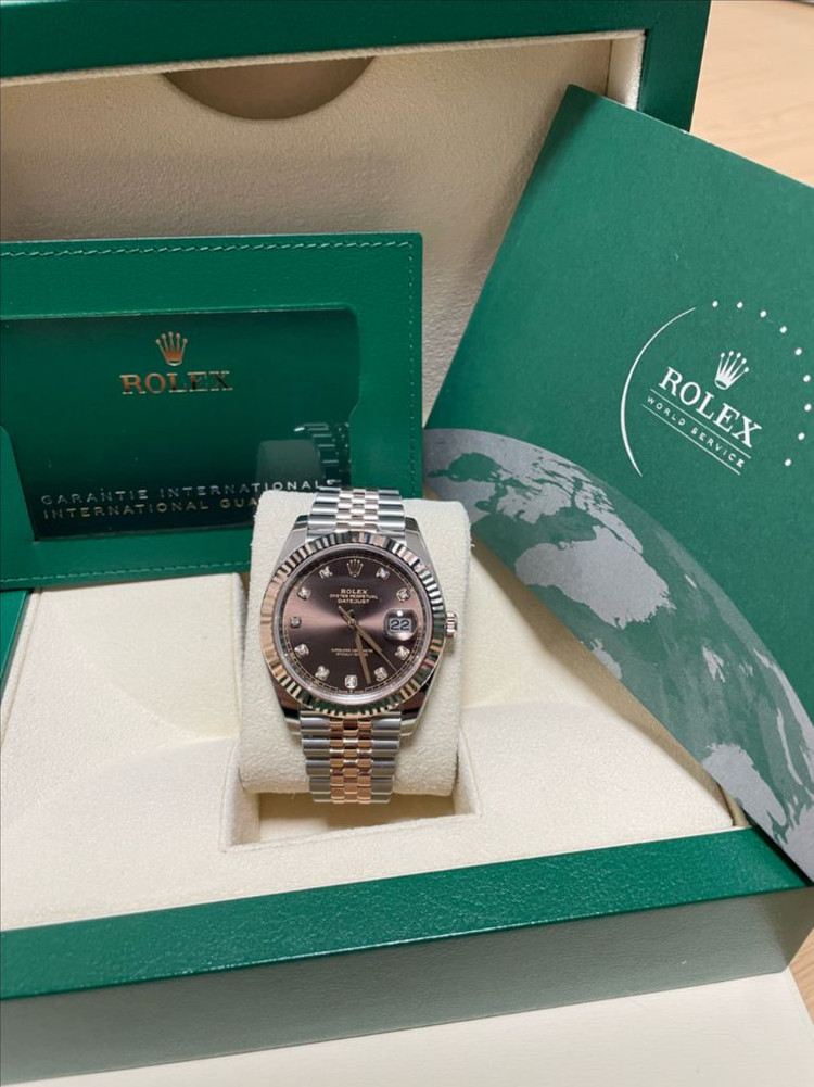 미착용 새상품 롤렉스 126331 신형 데이저스트 41 초코판 텐포로즈골드 판매합니다~~--7