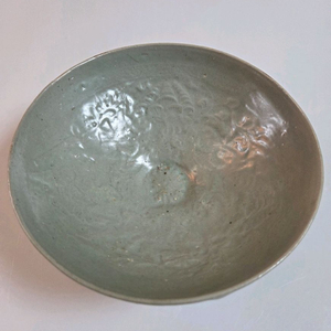 고미술품 고려시대 고려청자 양각 보상당초문발 이미지