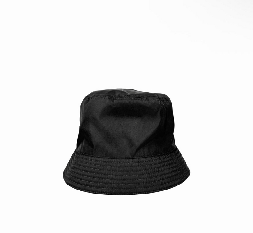 [XL] 프라다 남성 리나일론 삼각로고 버킷햇 벙거지 모자 블랙 이미지