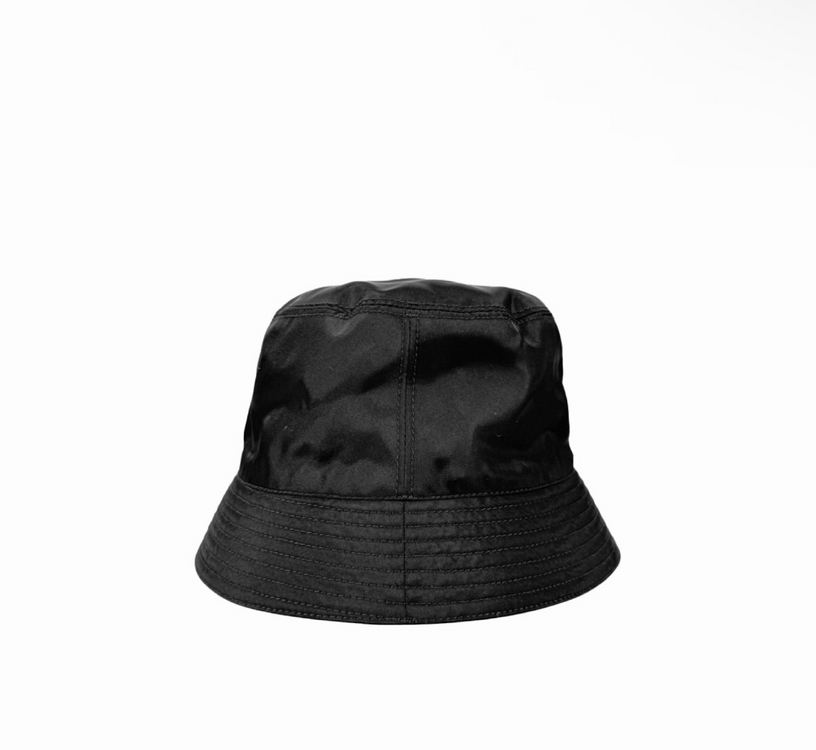 [XL] 프라다 남성 리나일론 삼각로고 버킷햇 벙거지 모자 블랙 이미지