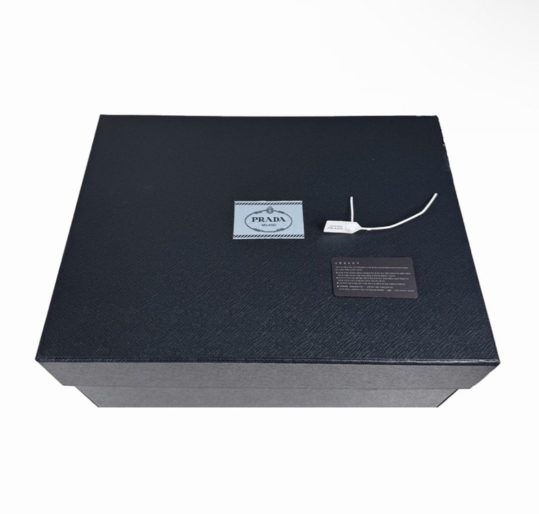 [XL] 프라다 남성 리나일론 삼각로고 버킷햇 벙거지 모자 블랙 이미지