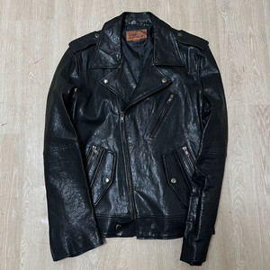 LONE 론 레더 남성 천연 양가죽 더블 라이더 가죽자켓 L/100