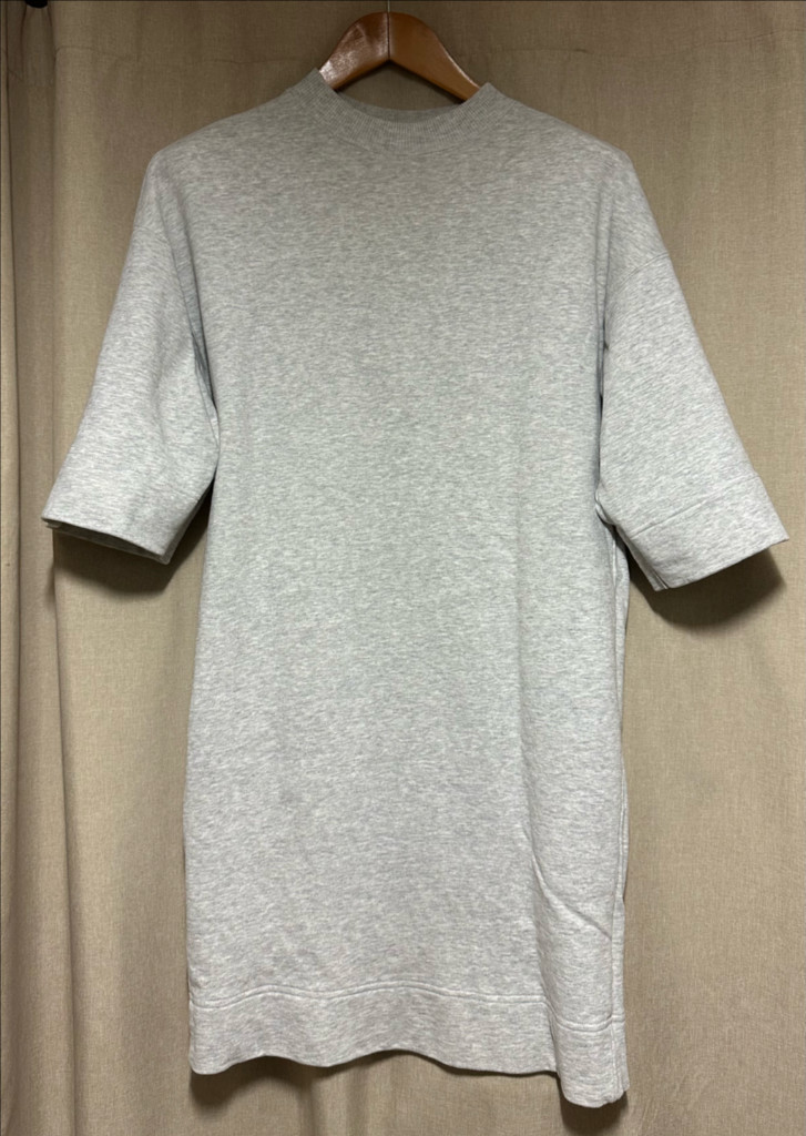 유니클로 U 르메르 면 맨투맨 원피스 (그레이 S)--1