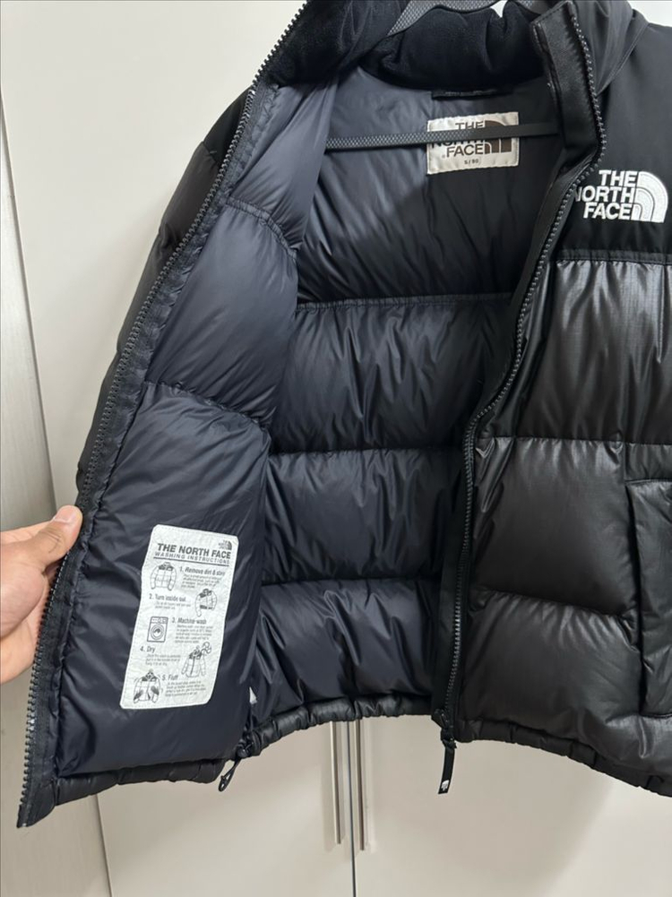 노스페이스 눕시 패딩 블랙 S(90~95)--6