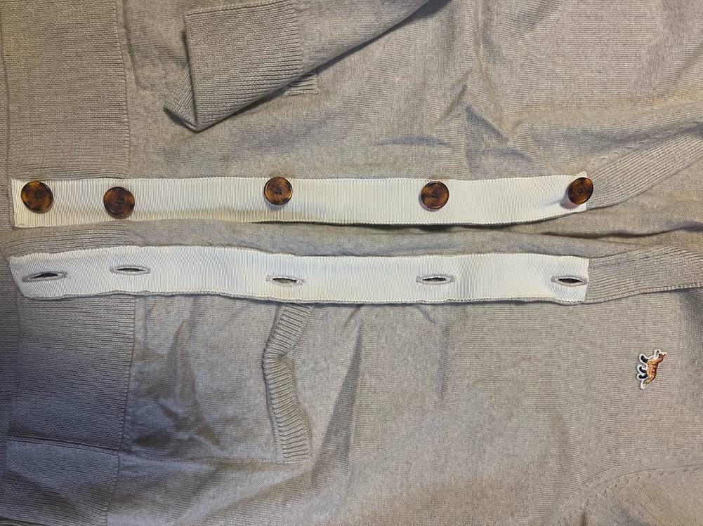 메종키츠네 남성가디건--3